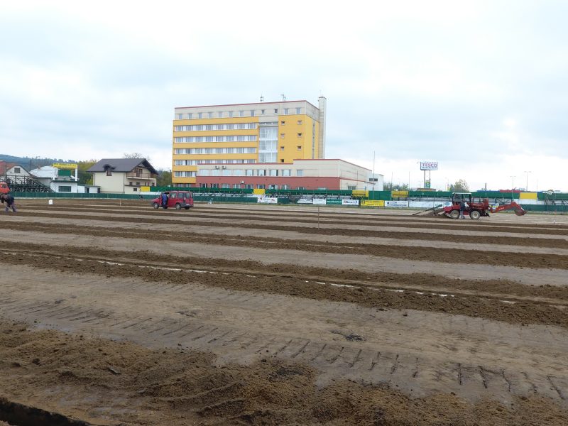 Výstavba futbalového ihriska Vranov nad Topľou